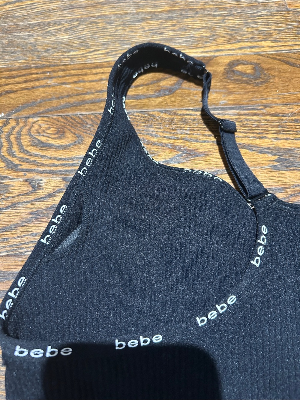 Bebe Seamless Rib Zip Sports Bra - Picture 7 of 8